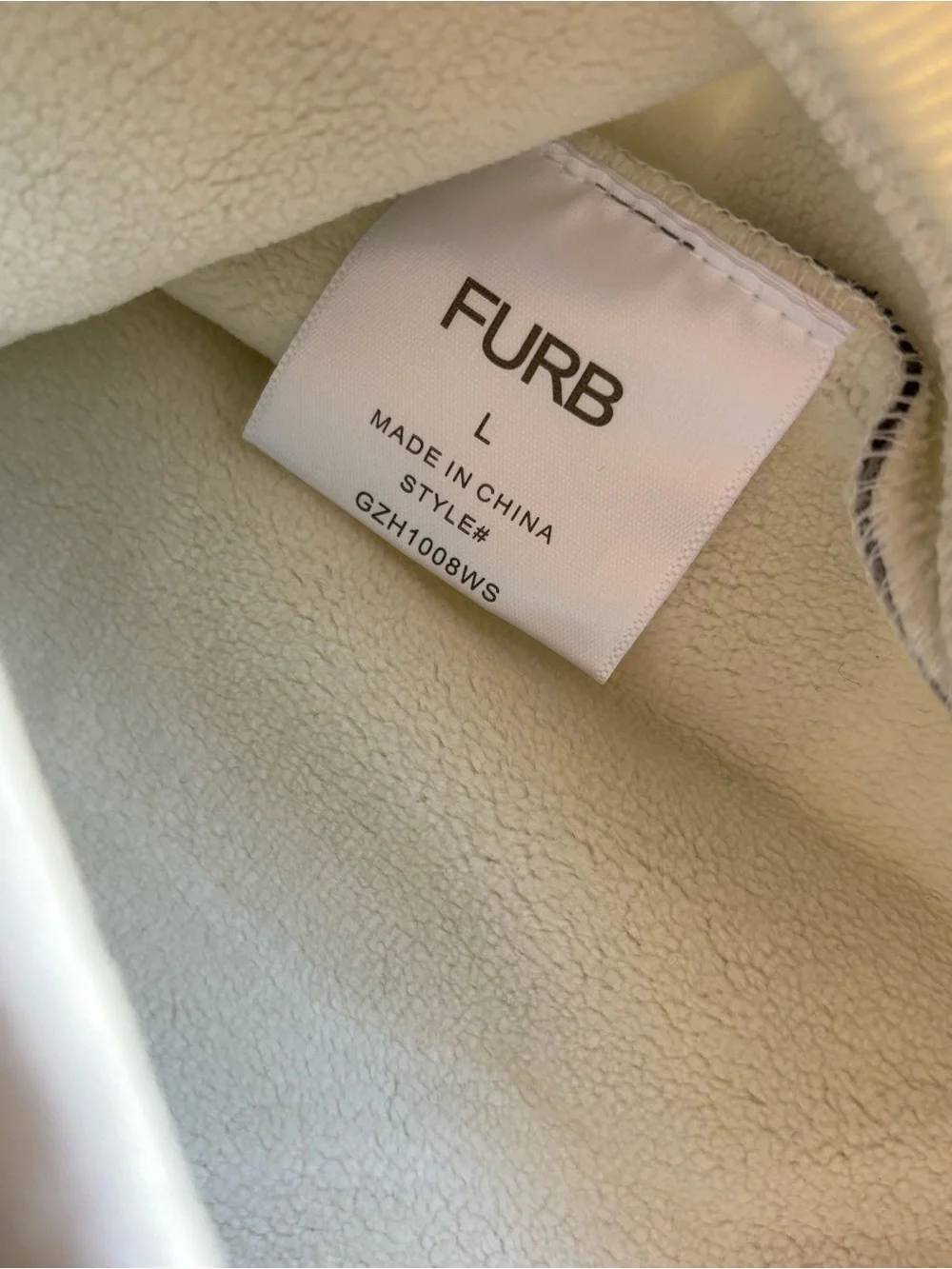 Mark & Graham FURB STRIPED DOG SWEATSHIRT gray navy size large